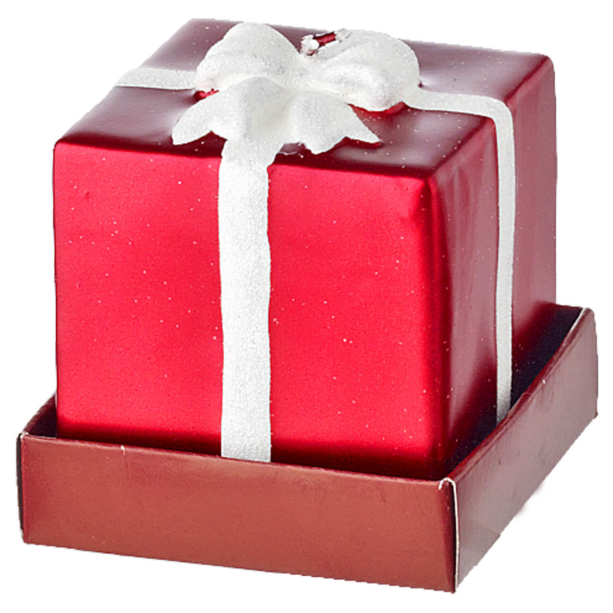 Χριστουγεννιάτικο κερί κόκκινο κουτί δώρου