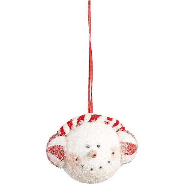 Χριστουγεννιάτικοι χιονάνθρωποι ζαχαρωτοί κρεμαστοί 8x13 εκ.(3 τεμάχια)