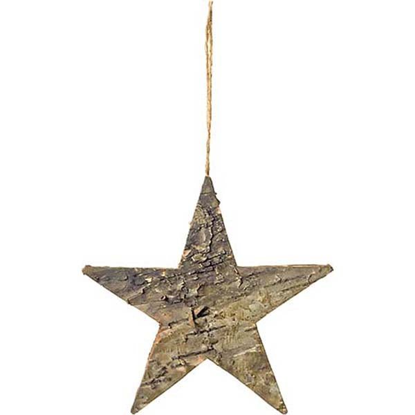 Χριστουγεννιάτικο αστέρι ξύλινο κρεμαστό 10 εκ.(2 τεμάχια)