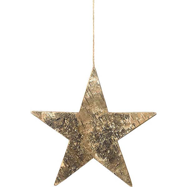Χριστουγεννιάτικο αστέρι ξύλινο κρεμαστό  20 εκ.(2 τεμάχια)