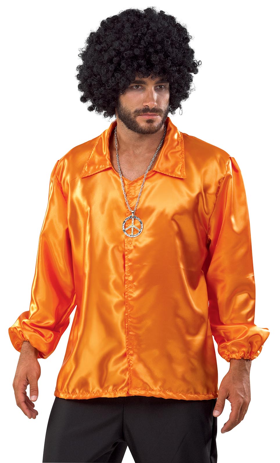 Αποκριάτικη στολή DISCO πουκάμισο (πορτοκαλί) FF727