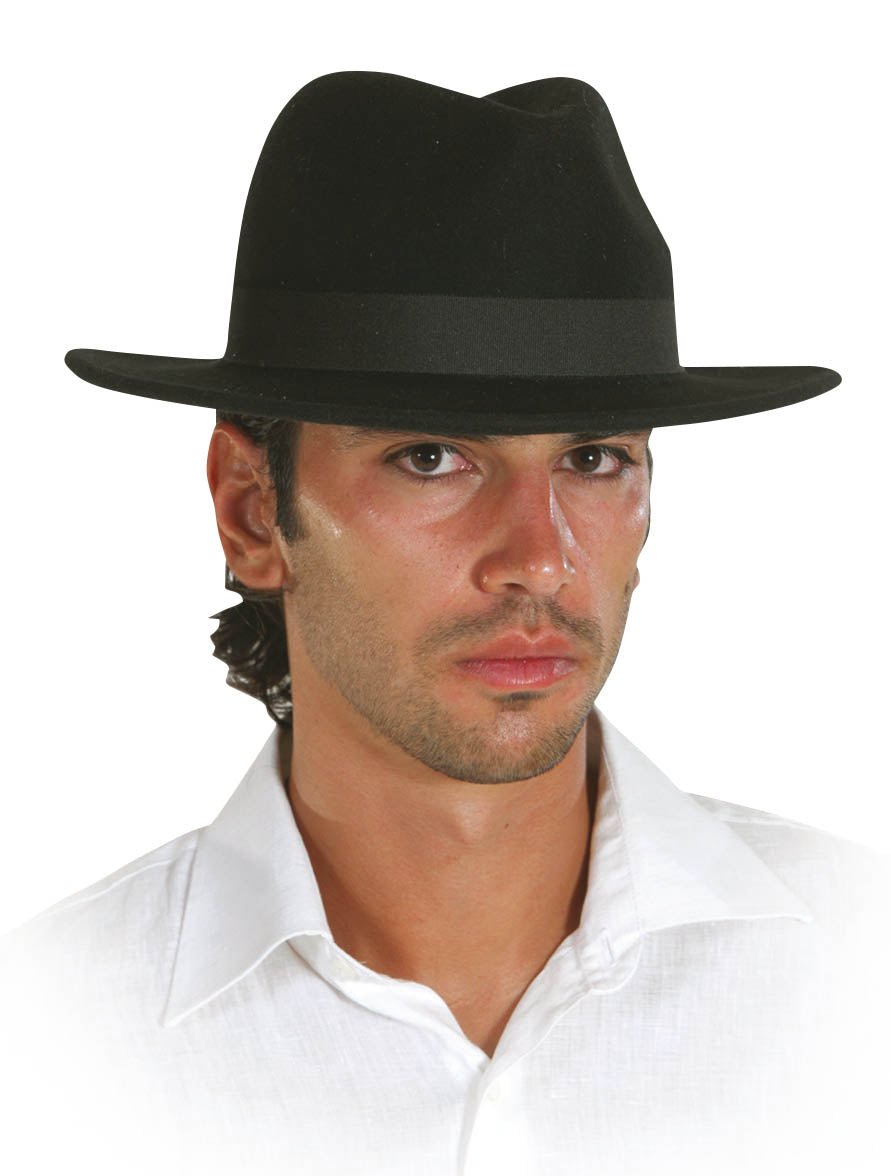 Αποκριάτικο Αξεσουάρ Καπέλο Αλ Καπόνε Μαύρο FF80113