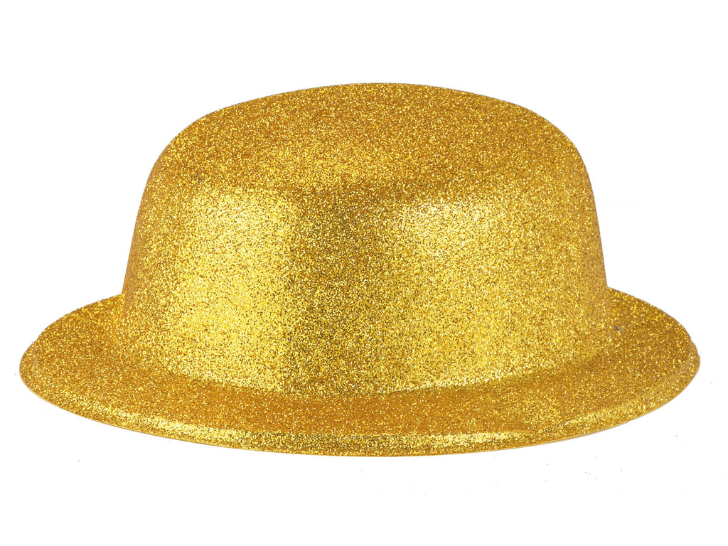 Αποκριάτικο Αξεσουάρ Καπέλο με γκλίτερ χρυσό FF80807