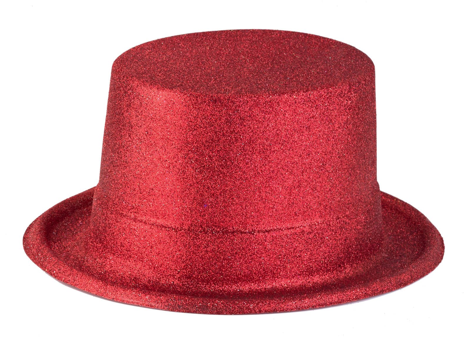 Αποκριάτικο Αξεσουάρ Καπέλο ημίψηλο με γκλίτερ κόκκινο FF80808