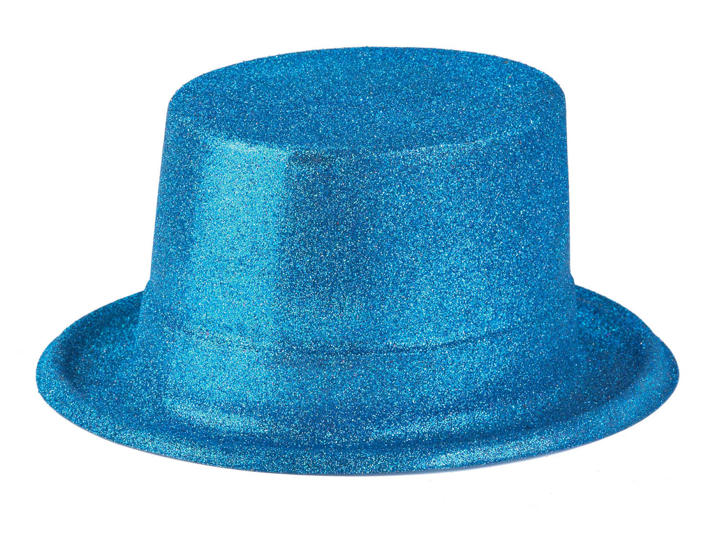 Αποκριάτικο Αξεσουάρ Καπέλο ημίψηλο με γκλίτερ μπλε FF80808