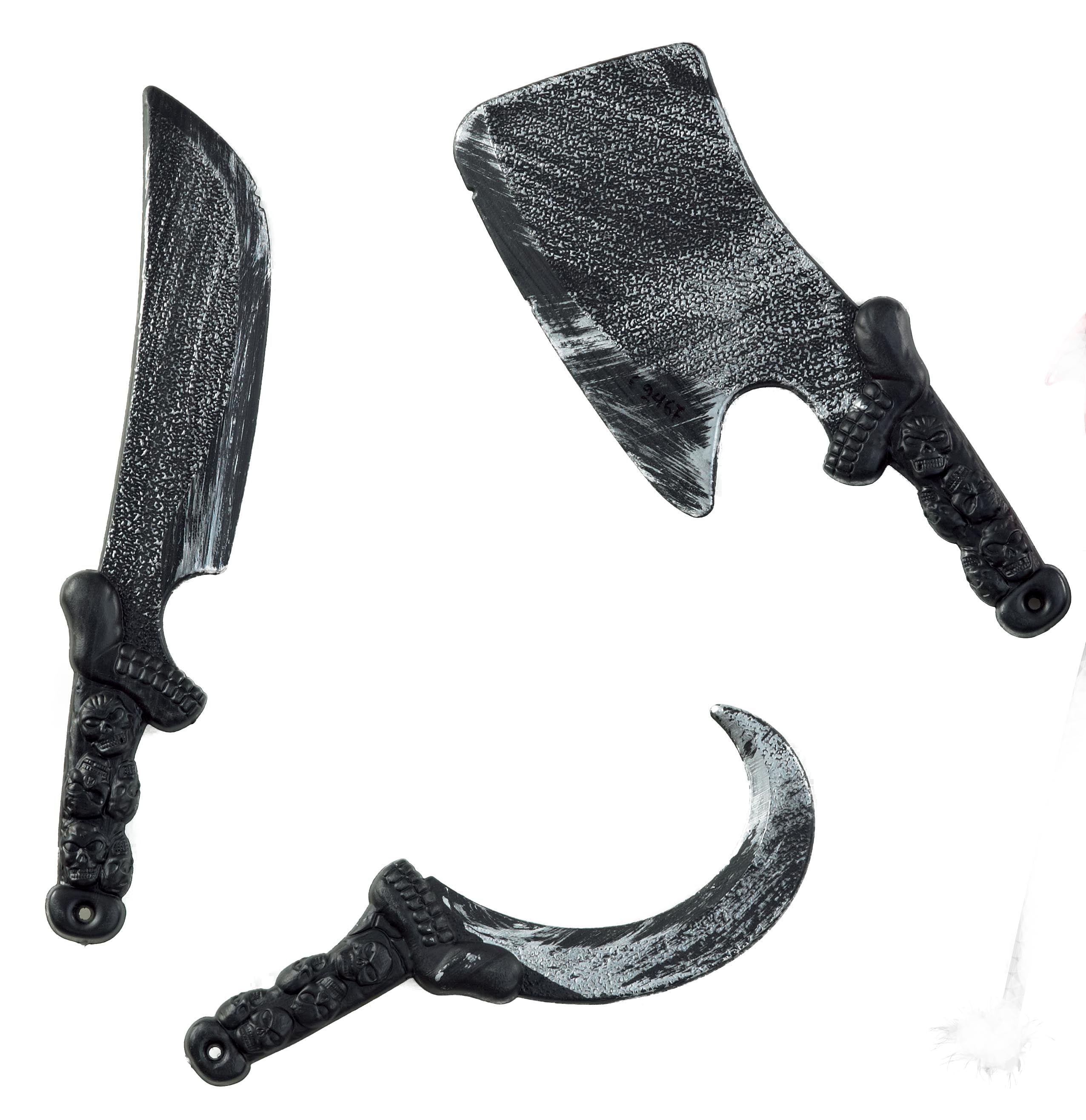 Αποκριάτικο Αξεσουάρ Σετ μαχαίρι νεκροκεφαλές 3τμχ 40 εκ. FF81036