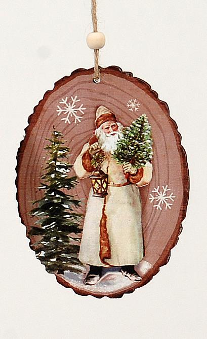 Χριστουγεννιάτικο στολίδι ξύλινο κρεμαστό 12 εκ.