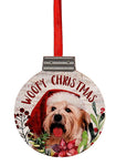 Χριστουγεννιάτικο στολίδι ξύλινο με σκυλάκι 11 εκ.